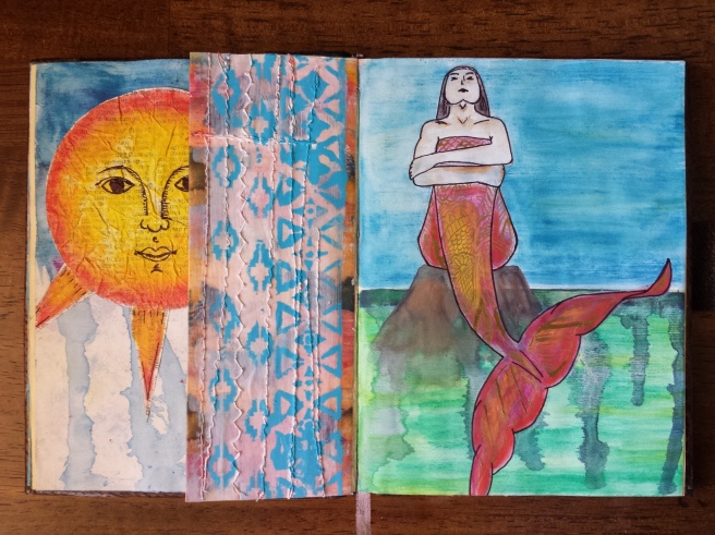 Mermaid Art Journal Illustration